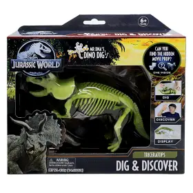 Jurassic World 840148202894 Mr Dnas Dino Dig Discover Toy - Triceratops