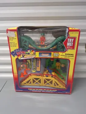 Just Kidz 089572290101 Vtg Rolly Dome Skateboard Bmx Bike Skatepark Figures Ramp Set Kmart