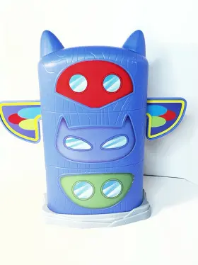 3280xm01 Just Play Pj Masks Playset Storage Case Catboy Gekko Owlette 9.5 Inch Command Center