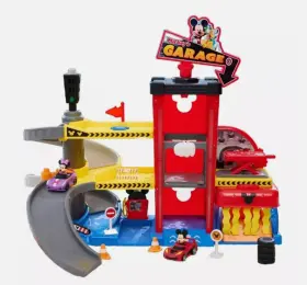 38868 Just Play Disney Junior Mickey Mouse Ready To Race Garage Vehicle Playset Lights And Sounds