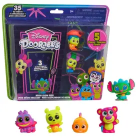 Just Play 886144449628 Neon Glow Peek Figures 5 Special Edition 1.5-inch Collectible Figurines Age