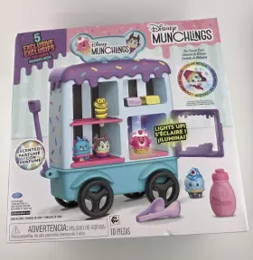 Just Play 886144746123 Disney Munchlings Ice Cream Cart - Scented Lights Up Color Reveal New