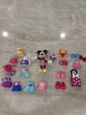 Just Play 886144880339 Disney Junior Minnie Mouse Fabulous Fashion Collection Articulated Doll 21 Piece