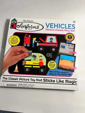 Kahootz 819441011069 Colorforms Vehicles Picture Panels Play Set 2017- Missing Pieces