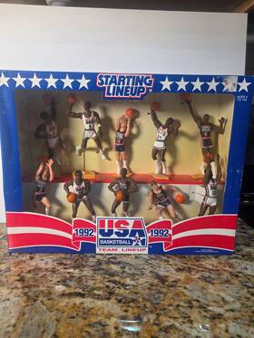 Kenner 076281090544 1992 Starting Lineup Usa Dream Team 10 Figure Set Box