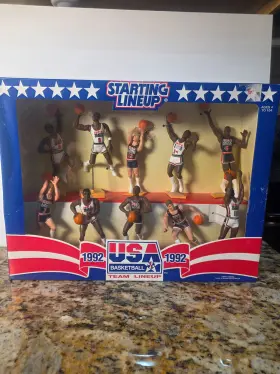 Kenner 076281090544 1992 Starting Lineup Usa Dream Team 10 Figure Set Box