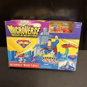 Kenner 076281629414 Superman Vintage Metropolis Micro Playset