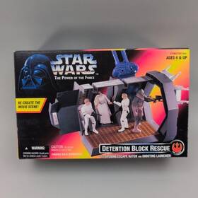Kenner 27598 Vintage Star Wars Potf Detention Block Rescue Playset 1996