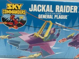 35830 Kenner Sky Commanders Jackal Raider Vehicle And General Plague Figure Boxed-bags