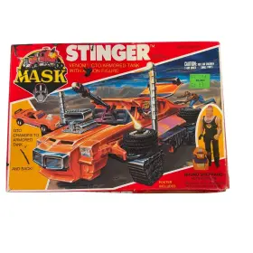 37430 Kenner Vtg. M.a.s.k. Stinger Venom Gto Armored Tank Playset Orange Toy Vehicle