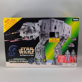 Kenner 69733 Vintage Star Wars Potf Electronic Imperial At-at Walker Playset 1997 Gray