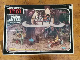 70520 Kenner Star Wars Rotj Ewok Village Action Playset 1983 With Box