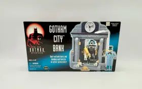 7628128958 Kenner The New Adventures Of Batman Gotham City Bank Playset 1997 Open Box