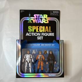 Kenner S4072 Star Wars Luke Skywalker Jedi Destiny Action Figure Set Playset