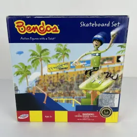 Kid Galaxy 677869060126 Vintage Bendos Skateboard Set 2002 Y2k Kids Toys Rare New Sealed