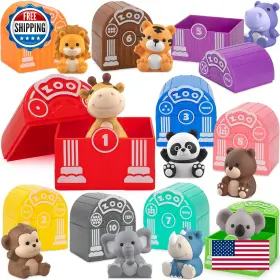 B0c7bm7q3j Kmuysl Learning Toys For 1-3 Yr Old 20 Pcs Safari Animals Counting Color Motor Skil