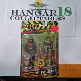 Lanard 03302 The Corps Elite Face-off Action Figure Set 2pc Ogre Vs Snake Bite