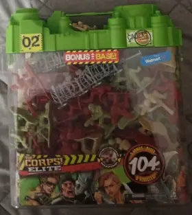 Lanard 048242335030 Inch The Corps Elite Hq Command 104 Pcs Giant Toy Set 3 Armies/bases And Vehicles