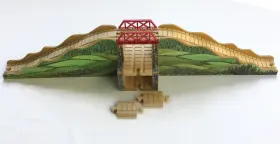 Lc99323 Learning Curve Thomas And Friends Mountain Tunnel Complete Wooden Clickity Clack Train Track 1998