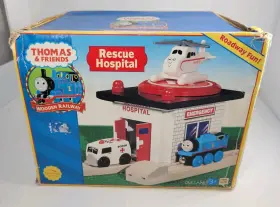 Lc99349 Learning Curve Thomas And Friends Nib Rescue Hospital Harold Ambulance Wooden Railway