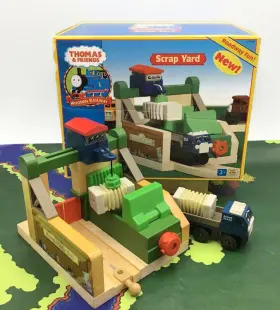 Lc99367 Learning Curve Thomas And Friends Sodor Scrap Yard Lorry Cargo Crane Wooden Railway Train Track