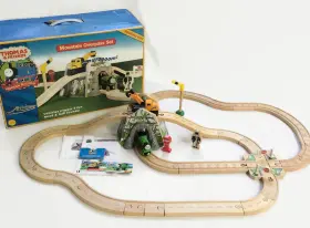 Lc99546 Learning Curve Thomas And Friends Mountain Overpass Set Wooden Railway Works Complete In Box