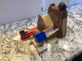 Lc99550 Learning Curve Thomas And Friends 2003 Wooden Boulder Mountain Set With Thumper Item #lc99550