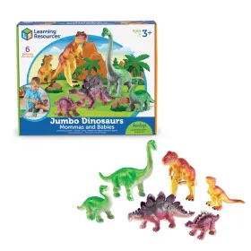 B01b14ydga Learning Resources Jumbo Dinosaurs Mommas And Babies T-rex Stegosaurus Brachios