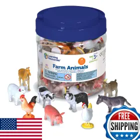 B01lzs1dno Learning Resources Farm Animal Counters Set Of 60 Math Ages 3