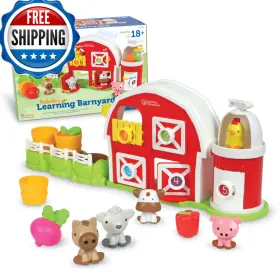 B0csh57qyd Learning Resources Peekaboo Barnyard Playset - Farm Animal Toys