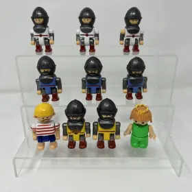 Lil Playmates 018876664004 Lot Of Vintage Lilft Figures - Knights Horse Pirate