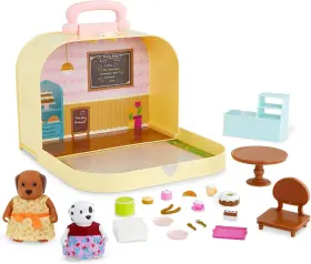 Lil Woodzeez 062243475182 Liftl Portable Bakery Playset Animal Figurines And Accessories Prete