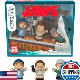 B0d9mjckkm Little People Collector Jaws Movie Special Edition Set - Brody Hooper Quint