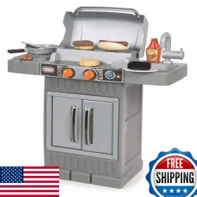 B00fgs0b7s Little Tikes Cook N Grow Bbq Grill Gray 633904m