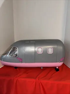 H18000-01 Lori Battat Airplane Jet Plane For 6 Inch Mini Dolls Lights And Sound- Wings-tail Miss