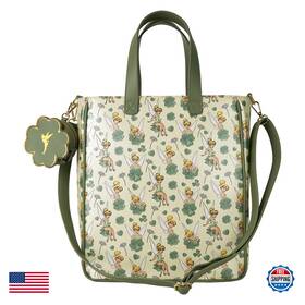 Loungefly B0d9l29n81 Disney Tinker Bell 4-leaf Clover Tote Bag Coin