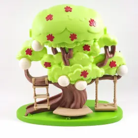 Hs03923 Ludo Studio Pty Ltd Bluey Tree Playset With Secret Hideaway Swing Ladder And Hammock Excellent
