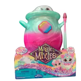 14668 Magic Mixies Magical Misting Cauldron With Interactive 8 Inch Rainbow Plush Toy. New