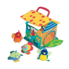 B0001neab6 Manhattan Toy Put And Peek Birdhouse Soft Activity For Babies Toddlers