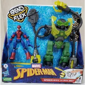Marvel 010993874811 Spider-man Bend And Flex Spiderman Vs Ock-bot Action Figures