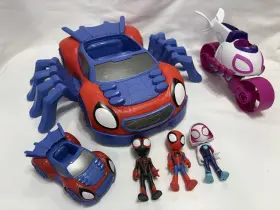 Marvel 010993901401 Spidey And His Amazing Friends Change Ftn Go Web-crawler Action Figure Lot