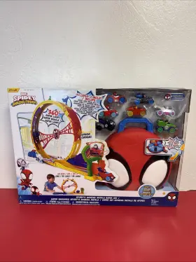 Marvel 191726963981 Spidey And His Amazing Friends 9 Piece Bundle Features 28 Inch Racetrack New