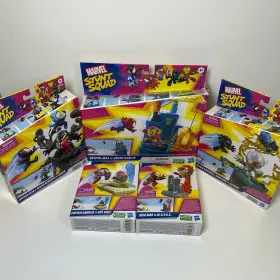 Marvel 5010994180928 Stunt Squad Playset And Action Figures 5 Sets