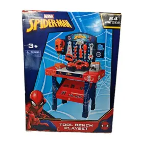 Marvel 810086391257 Spiderman Tool Toy Bench Playset With Take Apart Car 84 Pieces New