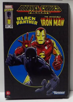 Marvel Legends 010993785773 Retro Pulse Black Panther And Iron Man 3.75 Inch Action Figures New I