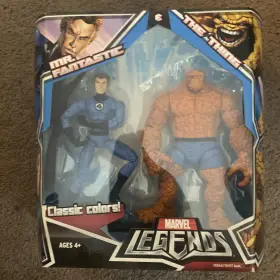 Marvel Legends 653569340539 Hasbro 2008 Classic Colors 2 Pack Mr. Fantastic And The Thing New