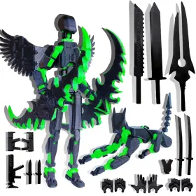 B0ddgrdqhv Masijssa T13 3d Printed Action Figure Set Titan 13 Fully Articulated Robo Toy