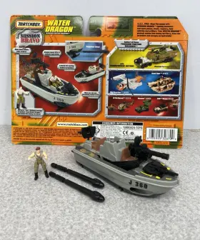 Matchbox 035995328709 Mission Bravo Water Dragon Boat Military War 1998 Complete With Cardback