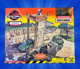 50721-2 Matchbox Lost World Jurassic Park Site B Garage Playset 1997 New In Box Sealed