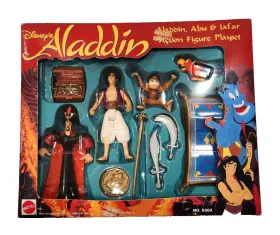 Mattel 026676053034 Disney Aladdin Action Figure Playset Vintage New Rare Jafar Abu Toys Set